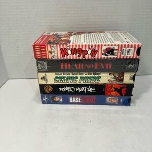 VHS Comedy Collection with Red and Black Covers